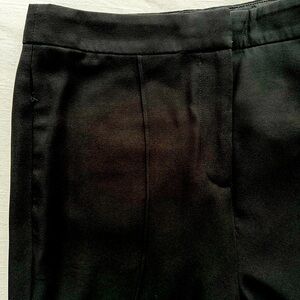 Black silky trousers